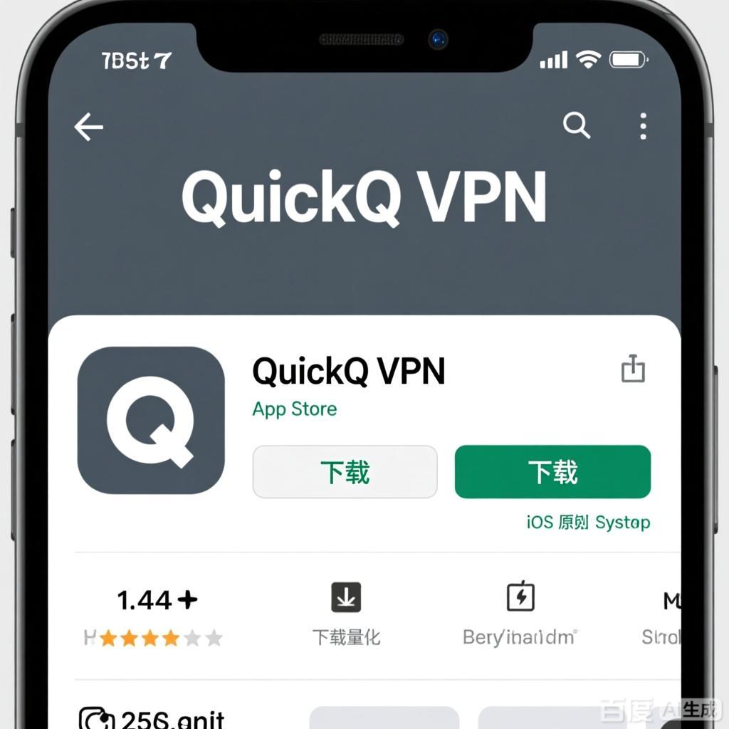 打开App Store，搜索“QuickQ VPN”